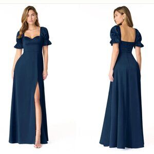 Azazie Bridesmaid Dress "Dark Navy" Harlie Size 20